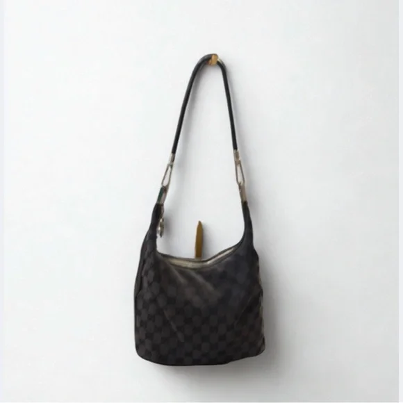 Designer Black Gucci Checkered Shoulder Bag - Picture 3 of 5